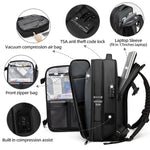 60L Vacuum Compression Travel Backpack-with One-Touch Auto Seal
